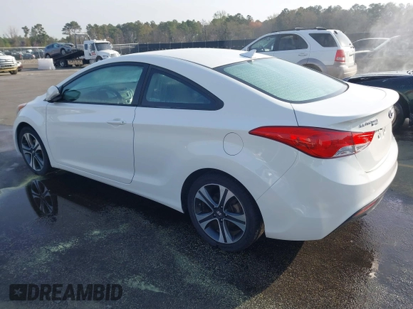 2013 Hyundai Elantra Coupe SE with VIN KMHDH6AE3DU010717, listed as a IAAI auction lot 41832406 with 232,929 mi miles. Bid and sale history available at carsss.com. Image 3.