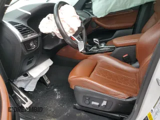 2021 BMW X3 M with VIN 5YMTS0C04M9F31197, listed as a Copart auction lot 88152975 with 0 mi miles and Salvage Title. Bid and sale history available at carsss.com. Image 7.