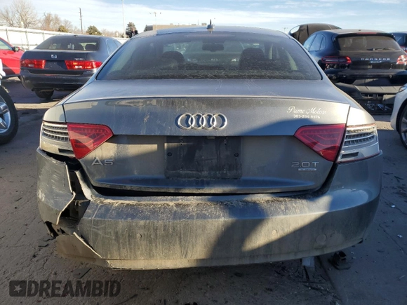 2013 Audi A5 Premium Plus with VIN WAURFAFRXDA080843, listed as a Copart auction lot 84456884 with 118,900 mi miles and Salvage title. Bid and sale history available at DreamBid. Image 6.