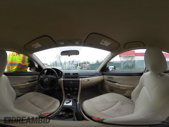 2008 Mazda 3 i Touring with VIN JM1BK32G981835454, listed as a IAAI auction lot 42073882 with 222,715 mi miles and . Bid and sale history available at carsss.com. Image 19.