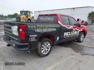 2020 Chevrolet Silverado 1500 Custom with VIN 3GCPWBEH0LG307126, listed as a IAAI auction lot 41869605 with 77,571 mi miles. Bid and sale history available at carsss.com. Image 4.