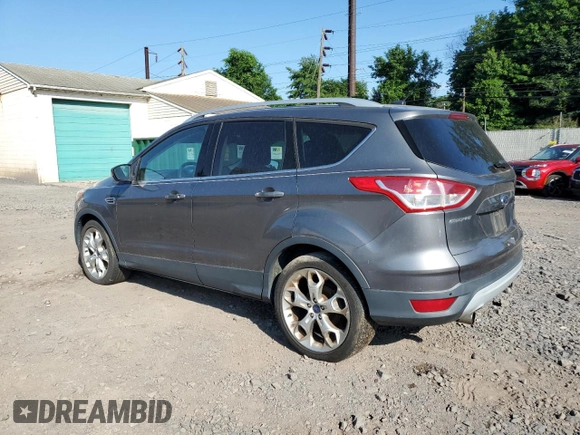 2013 Ford Escape Titanium with VIN 1FMCU9J90DUD21906, listed as a Copart auction lot 63049485 with 201,496 mi miles and Clean title. Bid and sale history available at DreamBid. Image 2.