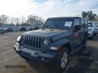 2019 Jeep Wrangler Unlimited Sport S с VIN 1C4HJXDNXKW521175, выставлен на аукционе IAAI как лот 41902053 с пробегом 56 184 миль миль и . История ставок и продаж доступна на DreamBid. Изображение 16.