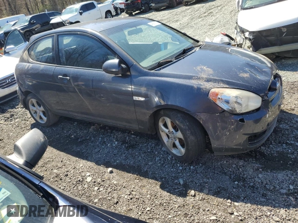 2007 Hyundai Accent SE with VIN KMHCN36C87U039421, listed as a Copart auction lot 49976915 with 182,626 mi miles and Salvage Title. Bid and sale history available at carsss.com. Image 4.