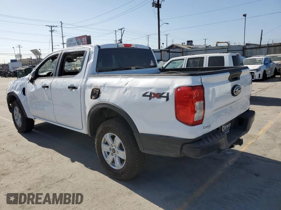 2024 Ford Ranger XL with VIN 1FTER4PH4RLE25246, listed as a Copart auction lot 57829235 with 328 mi miles and Salvage title. Bid and sale history available at DreamBid. Image 2.