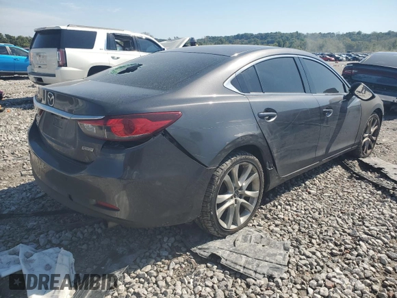 2016 Mazda Mazda6 i Touring with VIN JM1GJ1V51G1402829, listed as a Copart auction lot 74257984 with 134,648 mi miles and Salvage Title. Bid and sale history available at carsss.com. Image 3.