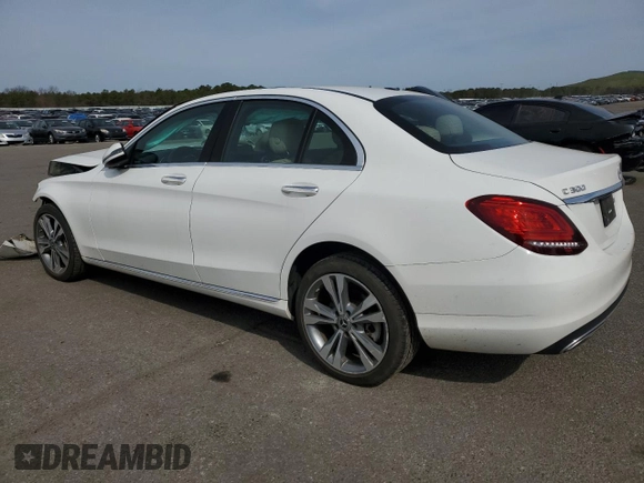 2019 Mercedes-Benz C 300 with VIN 55SWF8EB5KU292748, listed as a Copart auction lot 54100535 with 10,495 mi miles and Salvage Title. Bid and sale history available at DreamBid. Image 2.