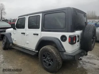 2018 Jeep Wrangler Unlimited Sport S with VIN 1C4HJXDN8JW293224, listed as a Copart auction lot 43574685 with 50,873 mi miles and Salvage Title. Bid and sale history available at carsss.com. Image 2.