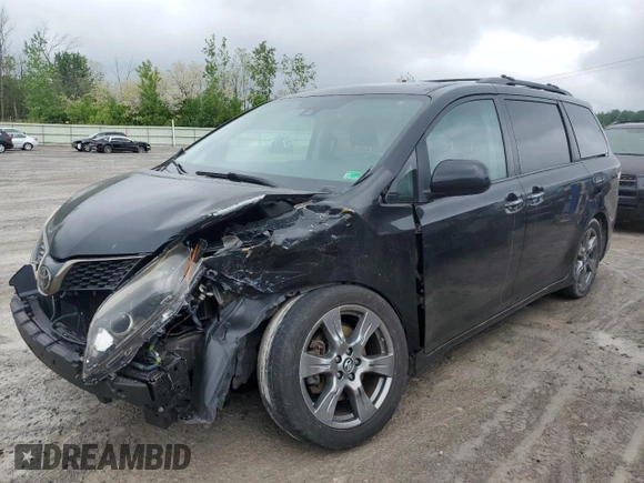 2018 Toyota Sienna SE with VIN 5TDXZ3DC1JS934855, listed as a Copart auction lot 60101785 with 53,726 mi miles and Salvage title. Bid and sale history available at DreamBid. Image 1.