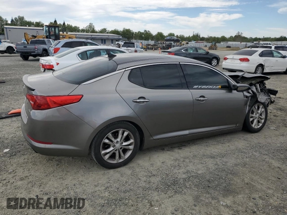 2013 Kia Optima EX with VIN 5XXGN4A7XDG153542, listed as a Copart auction lot 52242315 with 214,249 mi miles and Salvage title. Bid and sale history available at DreamBid. Image 3.