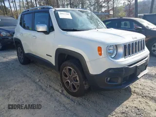 2018 Jeep Renegade Limited with VIN ZACCJBDBXJPG75982, listed as a IAAI auction lot 41917346 with 57,465 mi miles and . Bid and sale history available at DreamBid. Image 1.