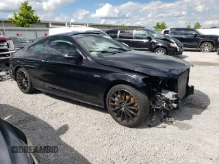 2021 Mercedes-Benz C 43 AMG with VIN W1KWJ6EB5MG099731, listed as a Copart auction lot 56369644 with 38,062 mi miles and Salvage title. Bid and sale history available at DreamBid. Image 4.