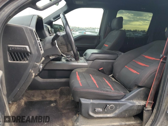 2017 Ford F-150 XL with VIN 1FTEW1EP4HFB03334, listed as a Copart auction lot 80623344 with 123,193 mi miles and Salvage Title. Bid and sale history available at carsss.com. Image 7.