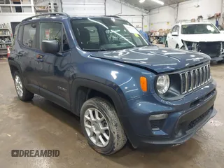 2020 Jeep Renegade Sport z VIN ZACNJBAB4LPL05057, wystawiony jako IAAI lot #42450644 z przebiegiem 30 008 mil mil oraz . Historia ofert i sprzedaży dostępna na DreamBid. Obrazek 1.