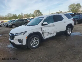 2023 Chevrolet Traverse LS with VIN 1GNERFKW9PJ265267, listed as a Copart auction lot 50370245 with 15,638 mi miles and Salvage Title. Bid and sale history available at carsss.com. Image 1.