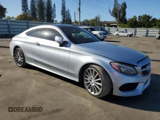 2017 Mercedes-Benz C 300 with VIN WDDWJ4JBXHF380204, listed as a Copart auction lot 48370265 with 106,863 mi miles and Clean Title. Bid and sale history available at carsss.com. Image 4.