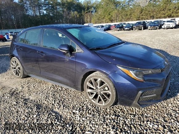2022 Toyota Corolla SE with VIN JTDS4MCEXNJ081067, listed as a Copart auction lot 47721315 with 81,638 mi miles and Salvage Title. Bid and sale history available at DreamBid. Image 4.