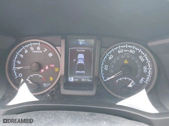 2019 Toyota Tacoma 4WD SR with VIN 3TMCZ5AN0KM260201, listed as a IAAI auction lot 42017048 with 49,216 mi miles. Bid and sale history available at carsss.com. Image 7.