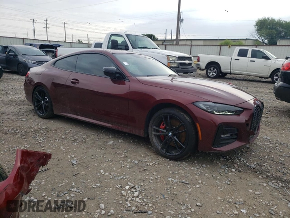 2023 BMW 4 Series 430i xDrive z VIN WBA73AP06PCM49576, wystawiony jako Copart lot #54589993 z przebiegiem 1 742 mil mil oraz . Historia ofert i sprzedaży dostępna na DreamBid. Obrazek 4.