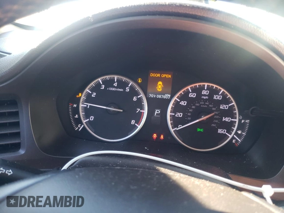 2017 Acura ILX w/Premium Pkg with VIN 19UDE2F79HA009113, listed as a Copart auction lot 81639674 with 87,807 mi miles and Salvage Title. Bid and sale history available at carsss.com. Image 9.