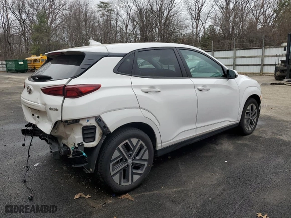 2023 Hyundai Kona Electric SEL with VIN KM8K33AGXPU187078, listed as a Copart auction lot 47848635 with 84,710 mi miles and Clean Title. Bid and sale history available at carsss.com. Image 3.