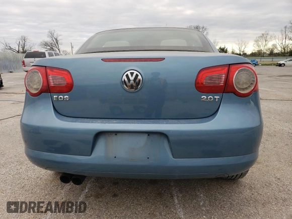 2007 Volkswagen Eos 2.0T with VIN WVWBA71FX7V029519, listed as a Copart auction lot 50248505 with 146,704 mi miles and Salvage Title. Bid and sale history available at DreamBid. Image 6.