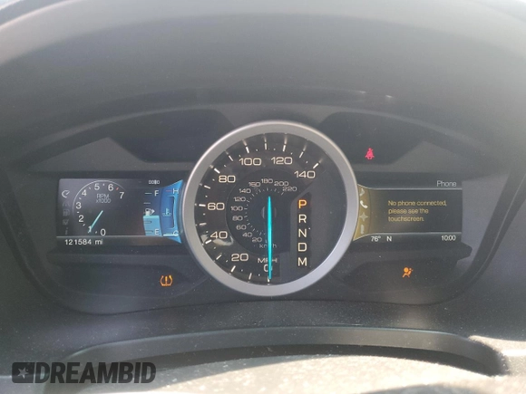 2012 Ford Explorer Limited with VIN 1FMHK8F81CGA66184, listed as a Copart auction lot 58529415 with 121,584 mi miles and Salvage title. Bid and sale history available at DreamBid. Image 9.