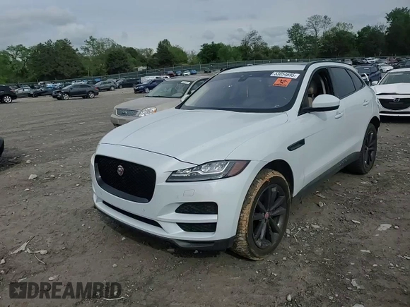 2017 Jaguar F-Pace 35t Prestige with VIN SADCK2BV9HA098225, listed as a Copart auction lot 53854695 with 68,874 mi miles and Salvage title. Bid and sale history available at DreamBid. Image 14.