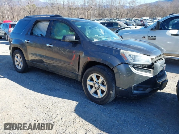 2014 GMC Acadia SLE with VIN 1GKKRPKD5EJ126447, listed as a IAAI auction lot 41628113 with 1 mi miles. Bid and sale history available at carsss.com. Image 1.