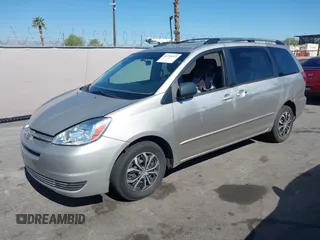 2005 Toyota Sienna CE with VIN 5TDZA23C15S259350, listed as a IAAI auction lot 42224523 with 223,281 mi miles and . Bid and sale history available at DreamBid. Image 2.