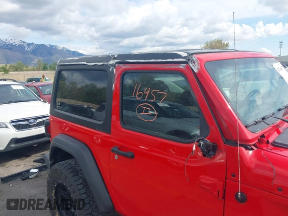 2019 Jeep Wrangler Sport S z VIN 1C4GJXAG4KW652569, wystawiony jako IAAI lot #42116457 z przebiegiem 46 007 mil mil oraz . Historia ofert i sprzedaży dostępna na DreamBid. Obrazek 6.