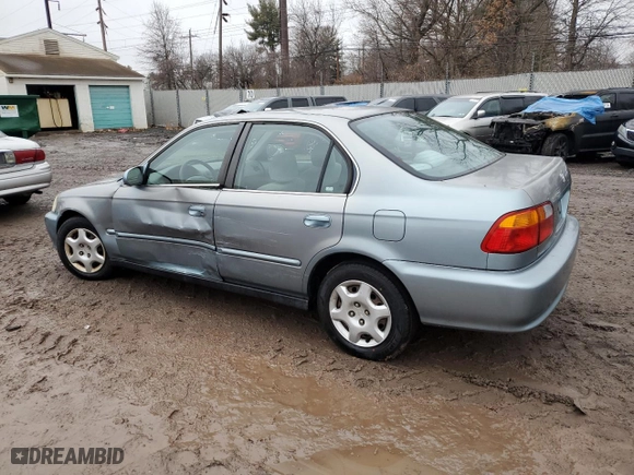 1999 Honda Civic EX with VIN 2HGEJ8646XH550886, listed as a Copart auction lot 41465115 with 78,693 mi miles and Salvage Title. Bid and sale history available at carsss.com. Image 2.