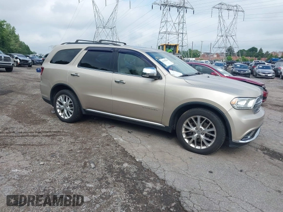 2015 Dodge Durango Citadel with VIN 1C4SDHET1FC702219, listed as a IAAI auction lot 42705080 with 159,995 mi miles and . Bid and sale history available at DreamBid. Image 1.