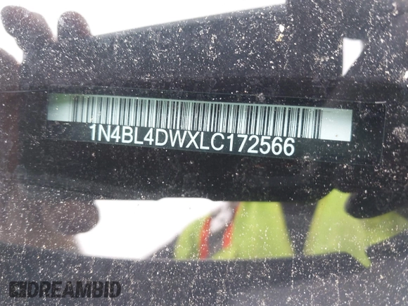 2020 Nissan Altima SV z VIN 1N4BL4DWXLC172566, wystawiony jako IAAI lot #42359457 z przebiegiem 122 856 mil mil oraz . Historia ofert i sprzedaży dostępna na DreamBid. Obrazek 17.