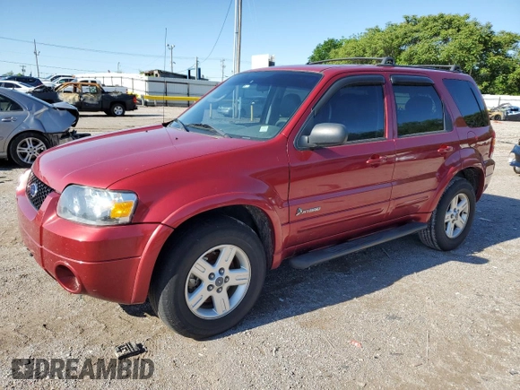 2006 Ford Escape Hybrid with VIN 1FMCU95H06KC87630, listed as a Copart auction lot 54201185 with 75,417 mi miles and Clean title. Bid and sale history available at DreamBid. Image 1.