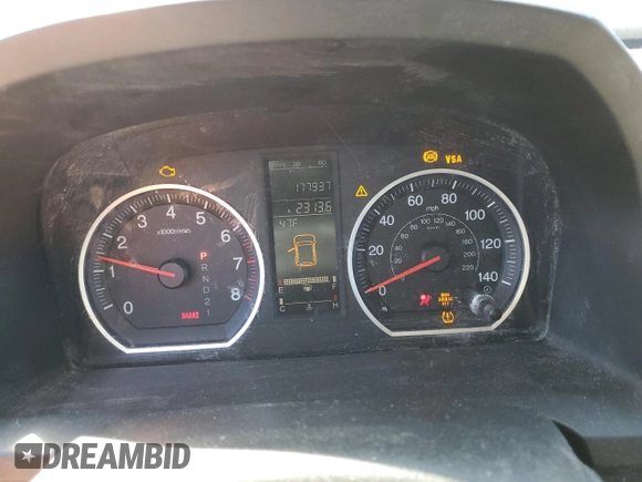 2008 Honda CR-V EX-L with VIN 5J6RE48708L034963, listed as a Copart auction lot 50738845 with 177,937 mi miles and Salvage Title. Bid and sale history available at carsss.com. Image 9.