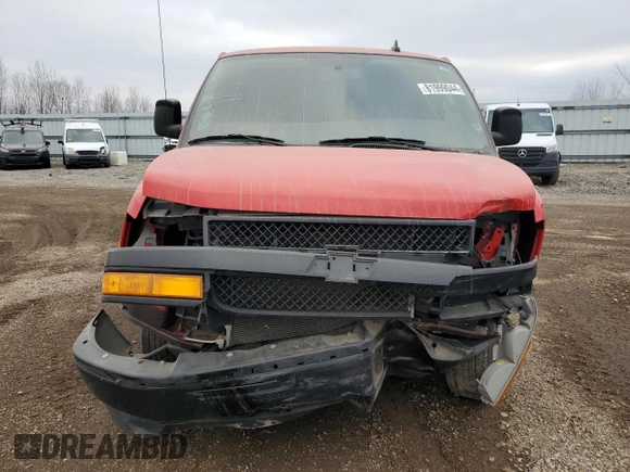 2020 Chevrolet Express Cargo Van with VIN 1GCWGAFP7L1275105, listed as a Copart auction lot 81999044 with 0 mi miles and Salvage Title. Bid and sale history available at carsss.com. Image 5.