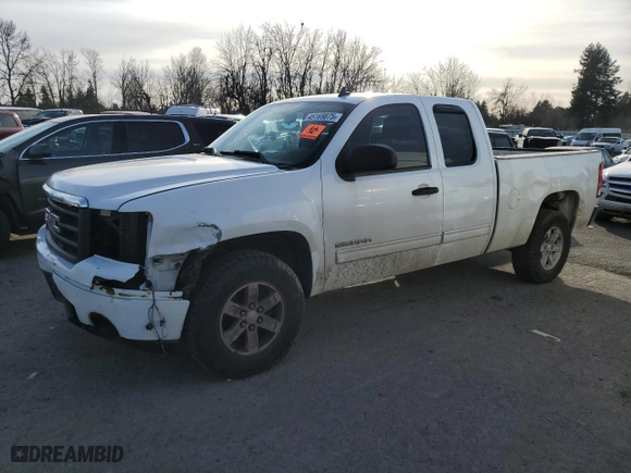 2013 GMC Sierra 1500 SLE with VIN 1GTR1VE05DZ263323, listed as a Copart auction lot 45169875 with 117,568 mi miles and Salvage Title. Bid and sale history available at carsss.com. Image 1.