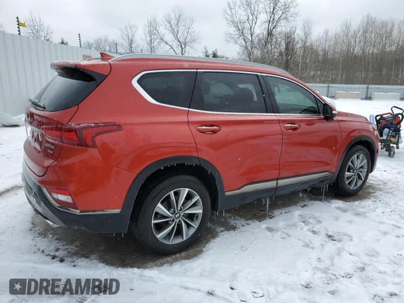 2019 Hyundai Santa Fe Limited with VIN 5NMS5CADXKH066099, listed as a Copart auction lot 43580965 with 80,414 mi miles and Salvage Title. Bid and sale history available at carsss.com. Image 3.