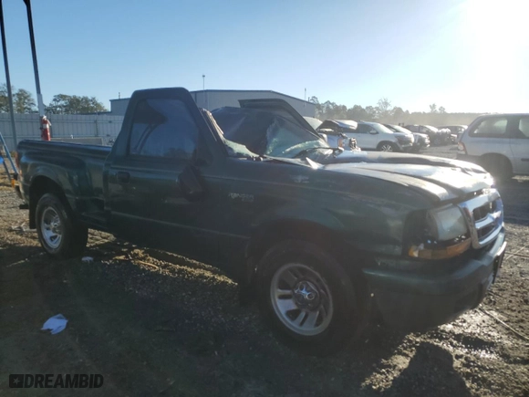 1999 Ford Ranger XL with VIN 1FTYR10C7XPB74030, listed as a Copart auction lot 75555074 with 187,184 mi miles and Non Repairable. Bid and sale history available at carsss.com. Image 4.