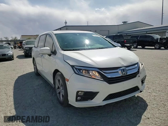 2018 Honda Odyssey EX-L with VIN 5FNRL6H72JB058195, listed as a Copart auction lot 51543075 with 84,625 mi miles and Salvage Title. Bid and sale history available at carsss.com. Image 14.