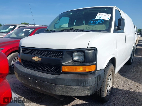 2014 Chevrolet Express Cargo with VIN 1GCSGAFX2E1156590, listed as a IAAI auction lot 42740427 with 351,114 mi miles and . Bid and sale history available at DreamBid. Image 17.