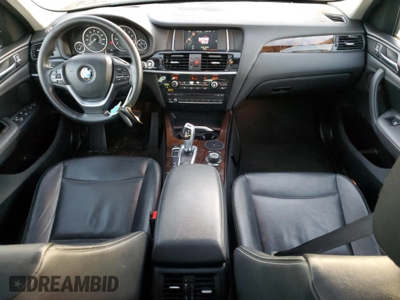 2017 BMW X3 xDrive28i with VIN 5UXWX9C58H0T04799, listed as a Copart auction lot 86836454 with 125,992 mi miles and Salvage Title. Bid and sale history available at DreamBid. Image 8.