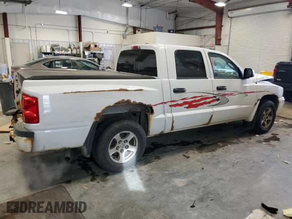 2007 Dodge Dakota SLT with VIN 1D7HW48PX7S216257, listed as a Copart auction lot 41766435 with 215,758 mi miles and Non Repairable. Bid and sale history available at carsss.com. Image 3.