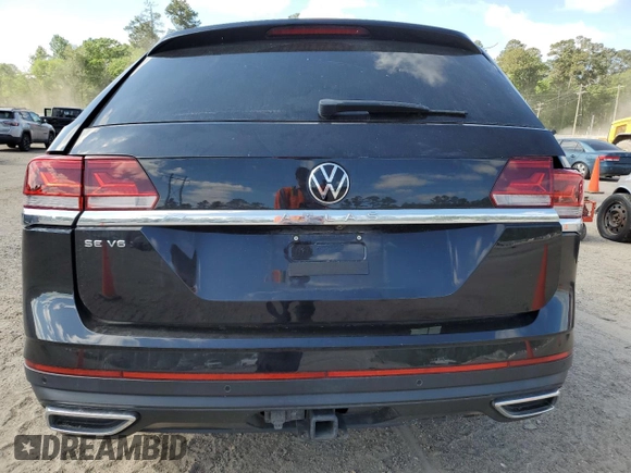 2023 Volkswagen Atlas SE with VIN 1V2WR2CA7PC500650, listed as a Copart auction lot 51973035 with 29,700 mi miles and Salvage title. Bid and sale history available at DreamBid. Image 6.