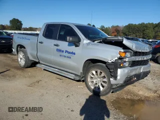 2021 Chevrolet Silverado 1500 Custom with VIN 1GCRWBEK3MZ350607, listed as a Copart auction lot 82812734 with 60,849 mi miles and Non Repairable. Bid and sale history available at DreamBid. Image 4.