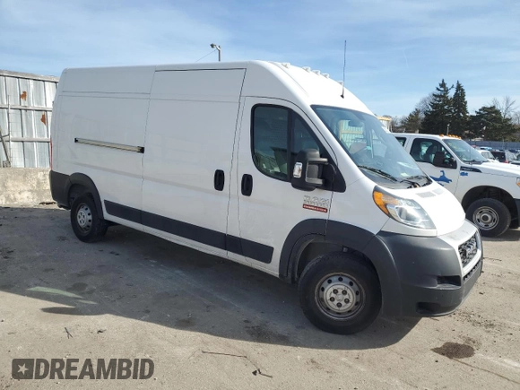 2019 Ram ProMaster Cargo with VIN 3C6URVHG7KE564848, listed as a Copart auction lot 47746845 with 123,181 mi miles and Clean Title. Bid and sale history available at DreamBid. Image 4.