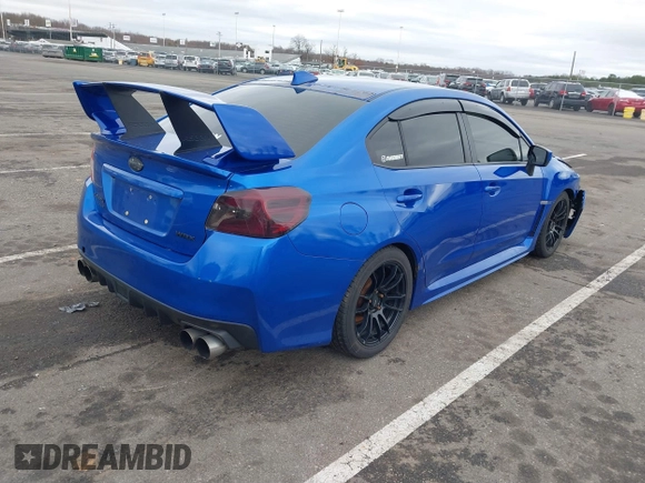2016 Subaru WRX with VIN JF1VA1B64G9829384, listed as a IAAI auction lot 41811036 with 108,450 mi miles. Bid and sale history available at carsss.com. Image 4.
