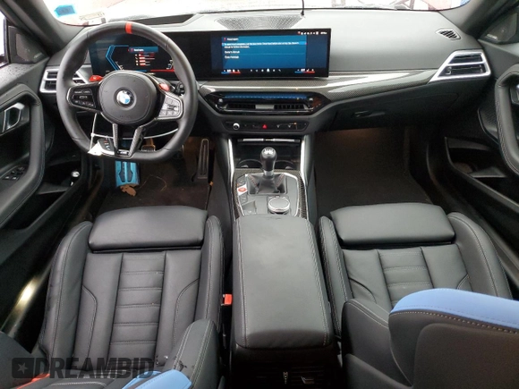 2025 BMW M2 with VIN 3MF23DM09S8E91515, listed as a Copart auction lot 84120994 with 2,568 mi miles and Salvage Title. Bid and sale history available at carsss.com. Image 8.