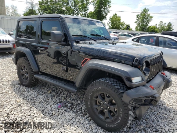 2020 Jeep Wrangler Sport with VIN 1C4GJXAG6LW261344, listed as a Copart auction lot 61875494 with 45,113 mi miles and Salvage title. Bid and sale history available at DreamBid. Image 4.